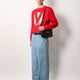 Valentino garavani 9to5 leather shoulder bag with vlogo signature closure