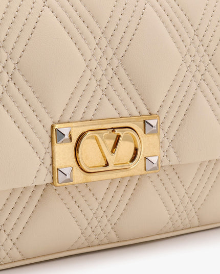 Valentino Garavani quiltie 67 leather medium shoulder bag with chain