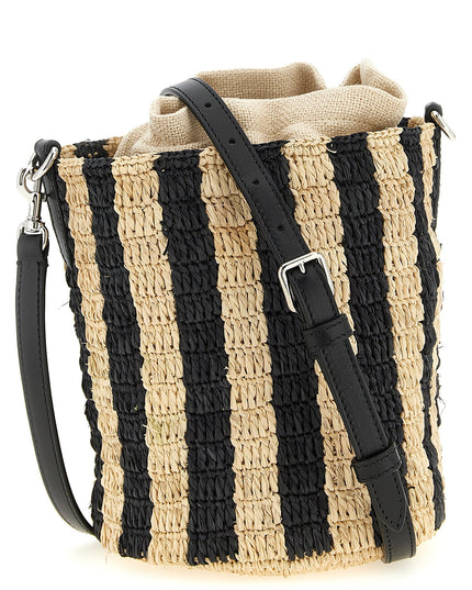 Valentino Garavani raffia small bucket bag