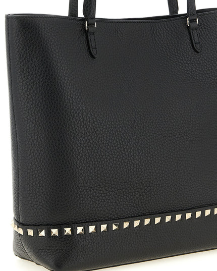 Valentino Garavani | Rockstud Medium Kalbsleder-Tasche | Schwarz