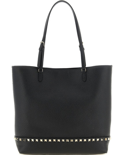 Valentino Garavani | Rockstud Medium Kalbsleder-Tasche | Schwarz