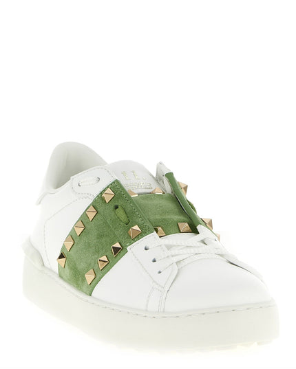 Valentino Garavani | Rockstud Untitled Sneaker | Weiss/Grün | Damen