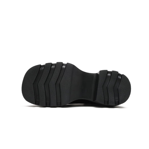 Versatile Chunky Round - Toe Leather Shoes - ModeEcho