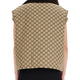VEST WITH LEATHER LABEL