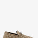 Vintage-effect GG fabric loafers