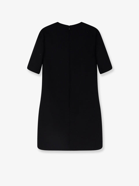 Virgin wool and silk mini dress