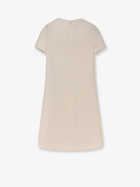 Virgin wool and silk mini dress
