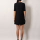 Virgin wool and silk mini dress