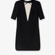 Virgin wool and silk mini dress