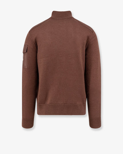 Virgin wool cardigan with Logo patch