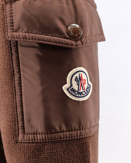 Virgin wool cardigan with Logo patch