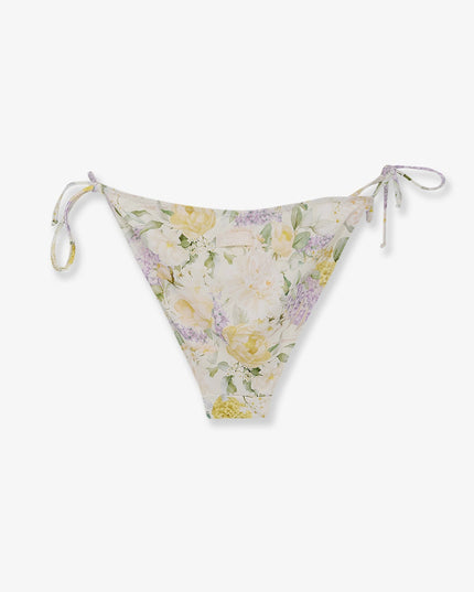 Virgo Bikini Slip with Lemony Flower print