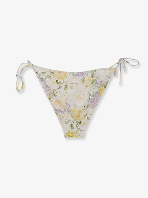 Virgo Bikini Slip with Lemony Flower print