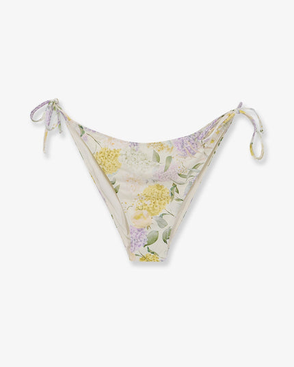 Virgo Bikini Slip with Lemony Flower print