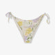 Virgo Bikini Slip with Lemony Flower print