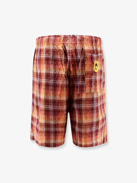 Viscose and cotton blend bermuda shorts