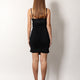 Viscose blend dress with bra detail