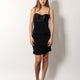 Viscose blend dress with bra detail
