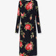 Viscose dress with iconic print
