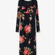 Viscose dress with iconic print