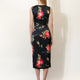 Viscose dress with iconic print