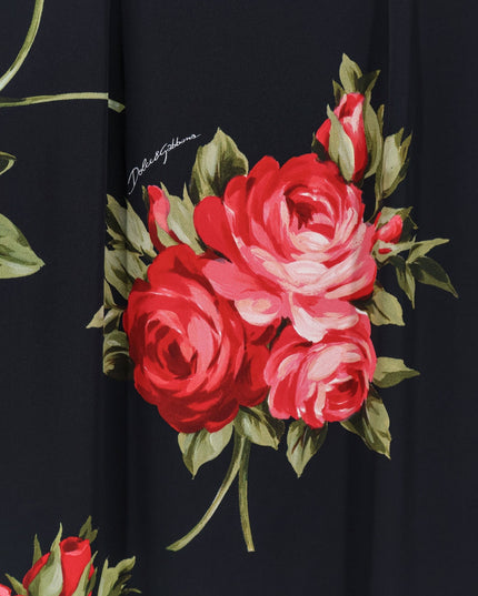 Viscose dress with iconic print