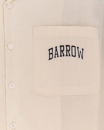 Viscose shirt with front logo print