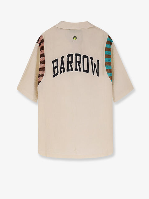 Viscose shirt with front logo print