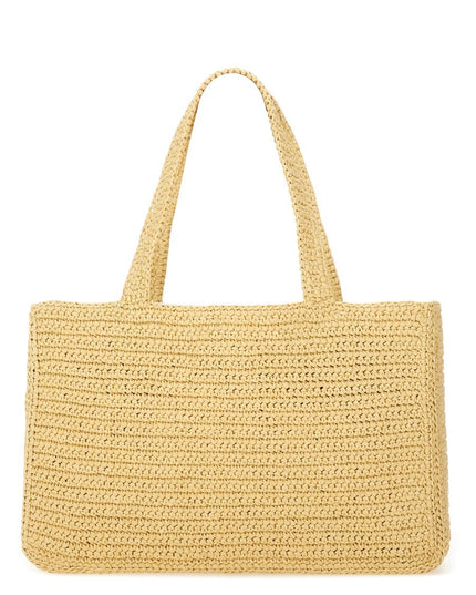 "VIVA SUPERSTAR" LARGE RAFFIA SHOPPING BAG