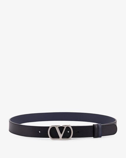 Vlogo leather reversible belt
