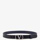 Vlogo leather reversible belt