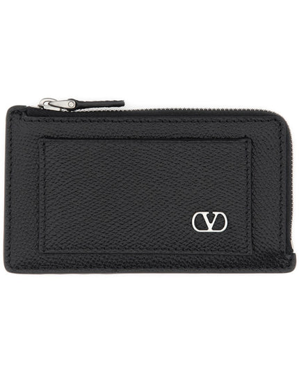 "VLOGO SIGNATURE" LEATHER COIN PURSE