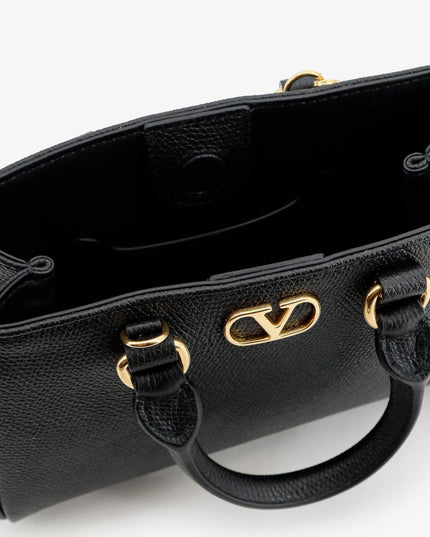 VLogo Signature Mini Leather Handbag