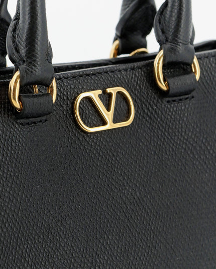 VLogo Signature Mini Leather Handbag