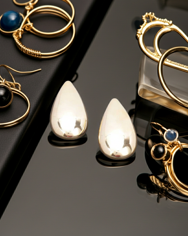 ASTOR Vergoldete Tropfen-Ohrringe – BYMANYC ® New York