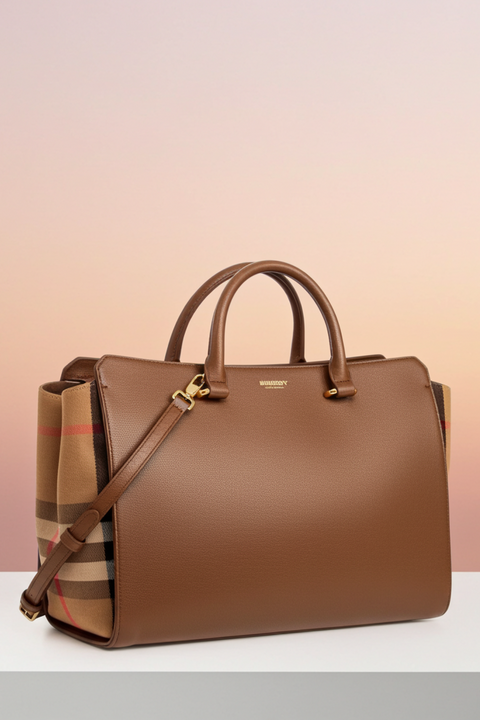 BURBERRY BANWELL MEDIUM LEATHER BAG