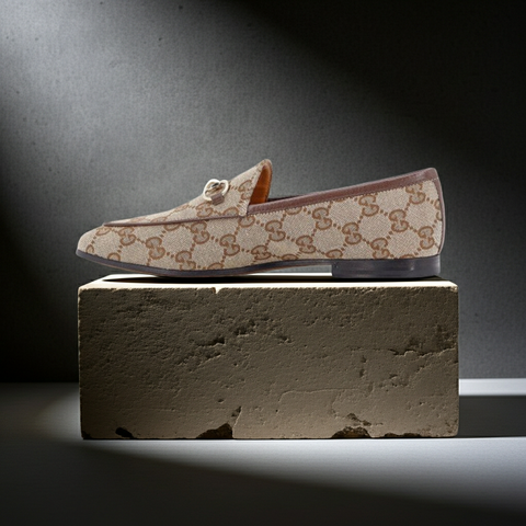 GUCCI GG Fabric Jordaan Loafers