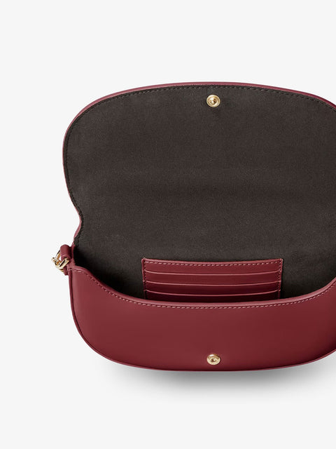 Wallet on Chain Fendigraphy leather crossbody bag