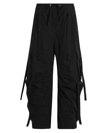 WAXED FAILLE CARGO PANTS