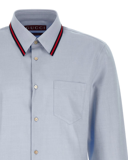 'Web' collar shirt