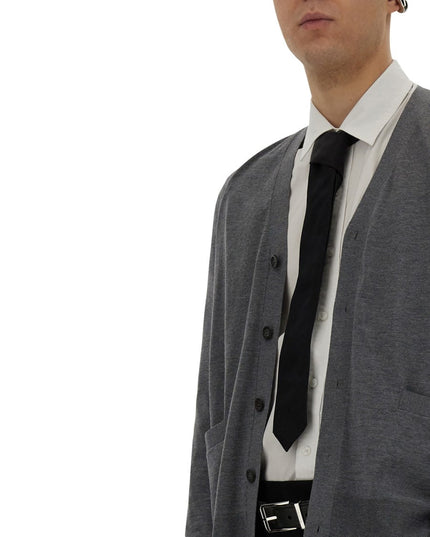 WEB PATTERN CARDIGAN