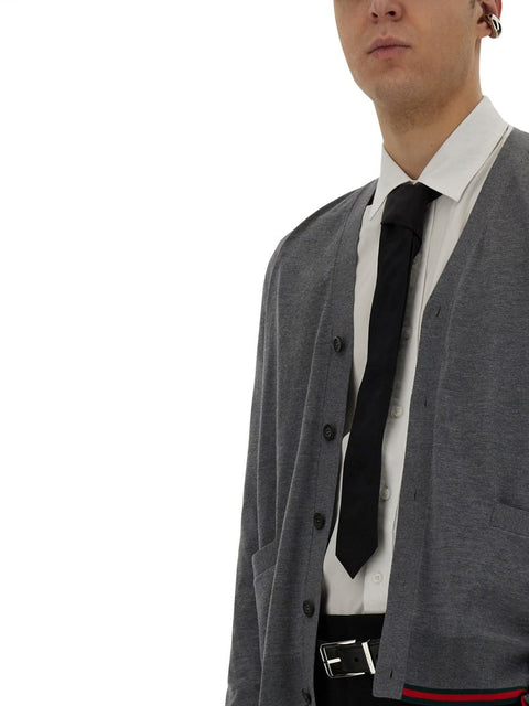 WEB PATTERN CARDIGAN
