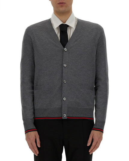 WEB PATTERN CARDIGAN