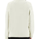 WHITE COTTON SWEATSHIRT WITH TULIP PRINT