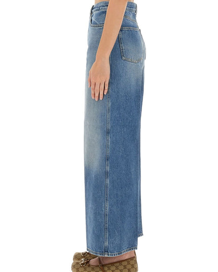 "WIDE-LEG" JEANS