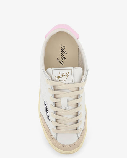 Windscape leather sneakers with suede insert