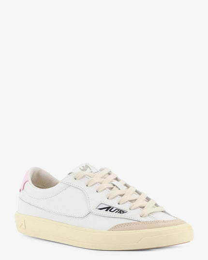 Windscape leather sneakers with suede insert