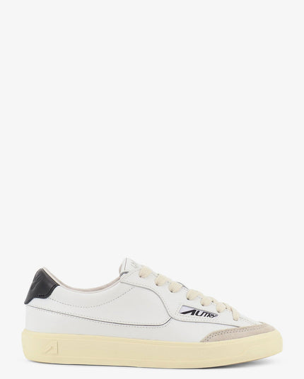 Windscape leather sneakers with suede insert