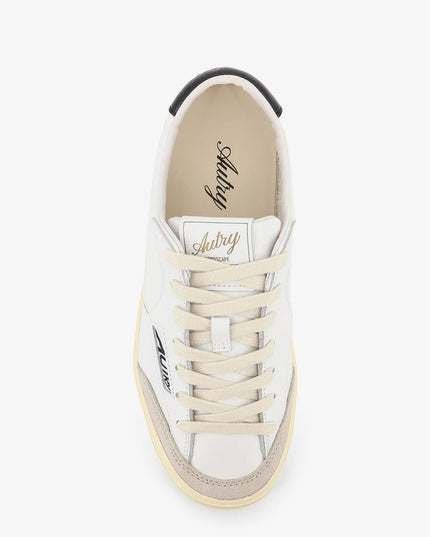 Windscape leather sneakers with suede insert
