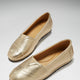 Women's Chukka Espadrilles, gold leather-1